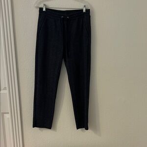 LOFT women’s crop navy and gray tweed pant